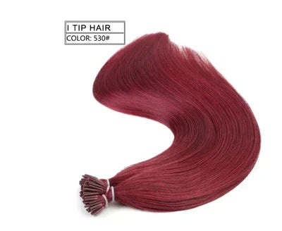 Burgundy I-Tips - TAMY DOLL HAIR